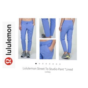 Lululemon Street To Studio Pants. Periwinkle/Lullaby. Sz 12